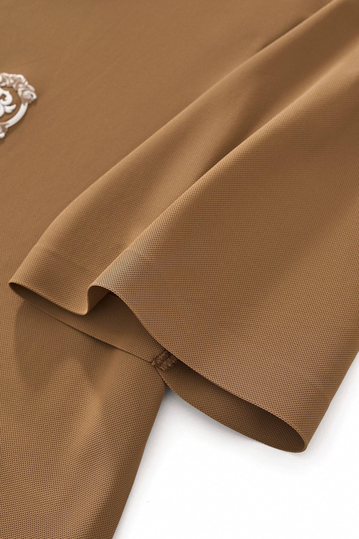 Monogram Trim Performance Polo - El baron-KHAKI