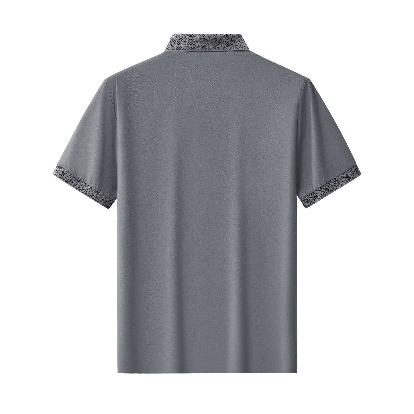BSP621-Pattern Trim Performance Polo – El Baron-GREY