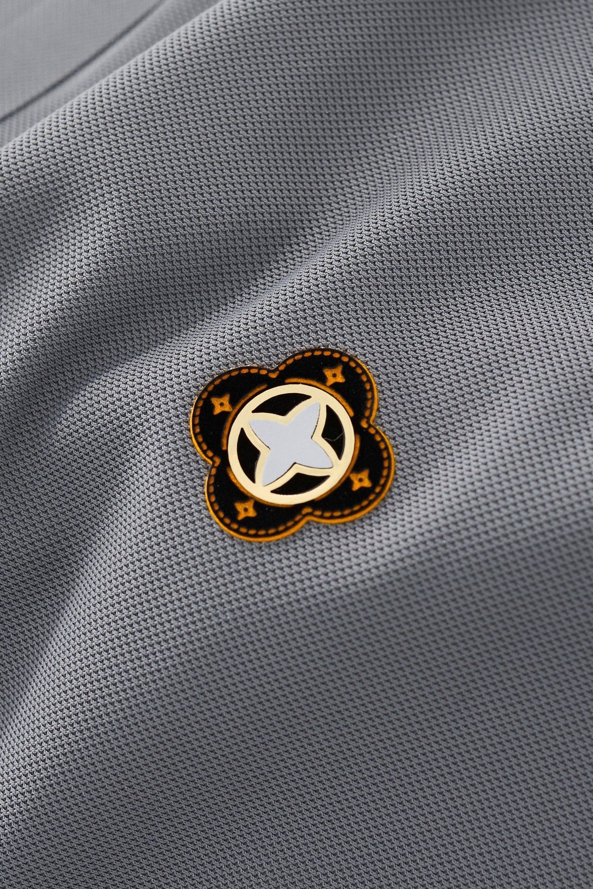 BSP621-Pattern Trim Performance Polo – El Baron-GREY