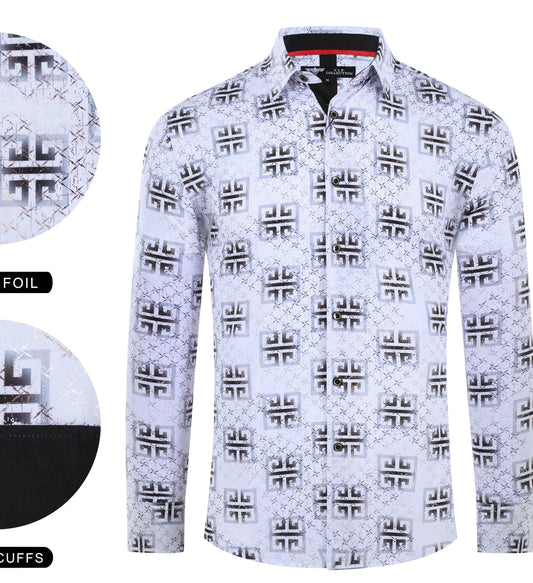 FANCY FOIL PRINTED LONGSLEEVE SHIRT