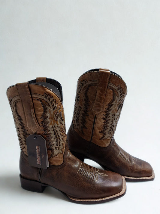 CEDRO CAMEL LEATHER COWBOY BOOTS