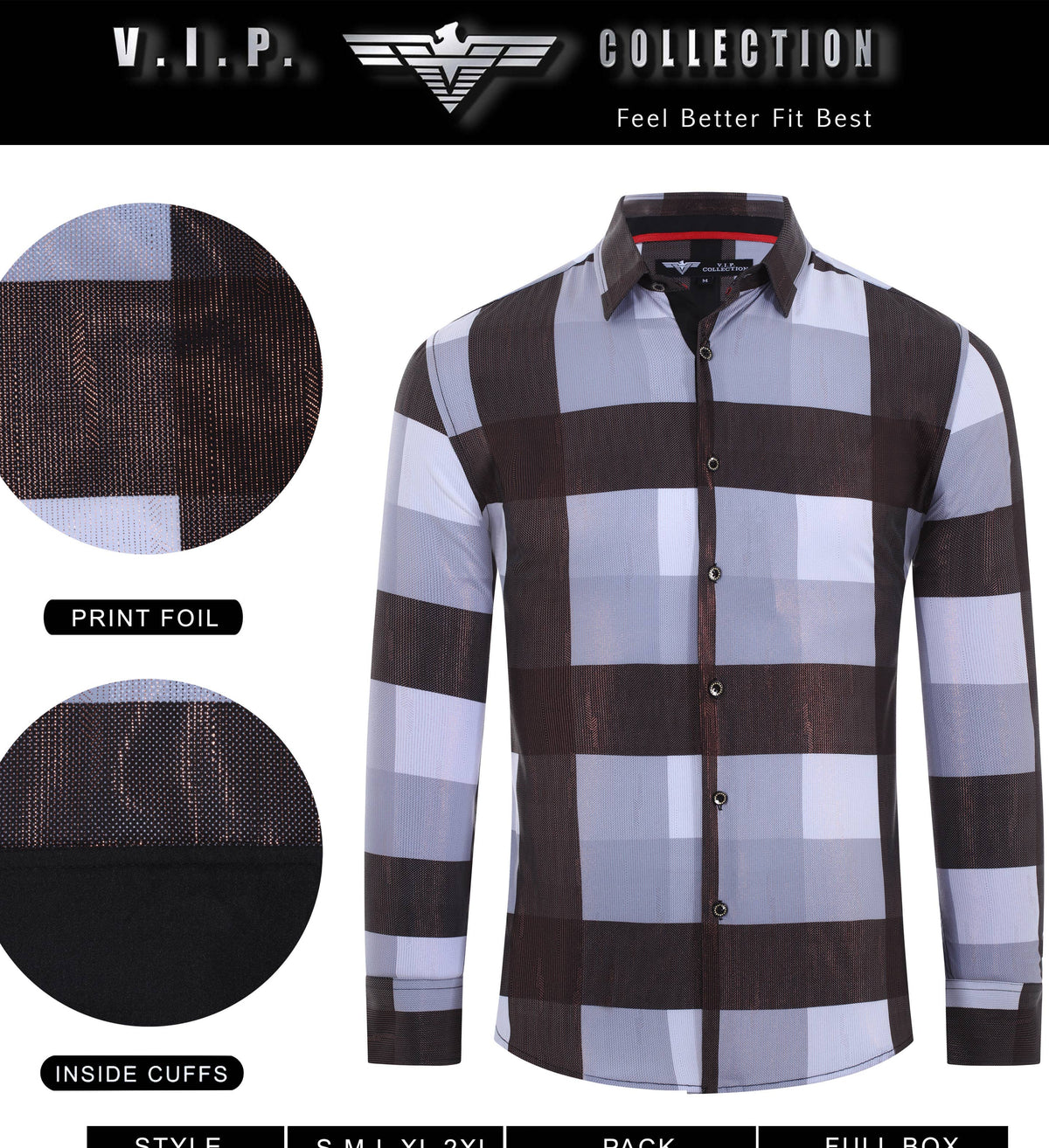 FANCY FOIL PRINTED LONGSLEEVE SHIRT